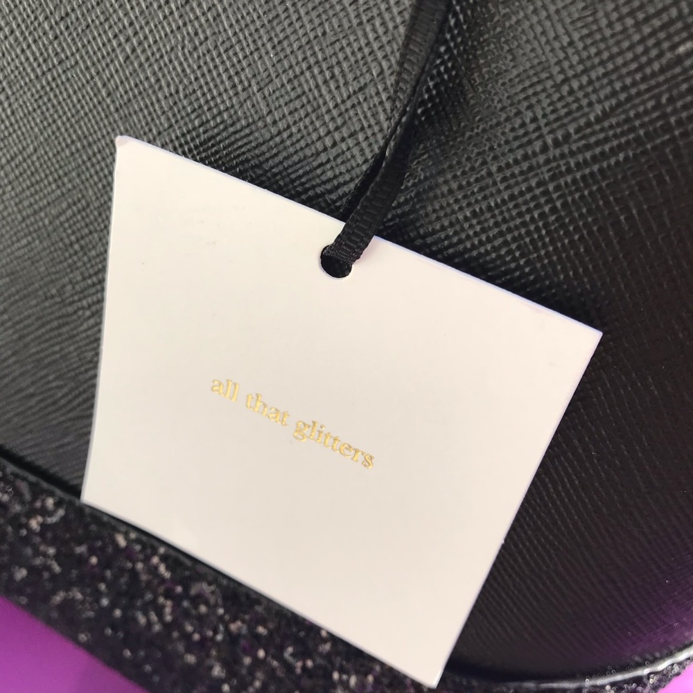 Kate spade Ina Greta court black glitter satchel - Picture 5 of 8